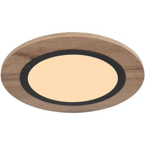 Globo - plafonnier - Lea - naturel - métal - Ø 40cm - LED -