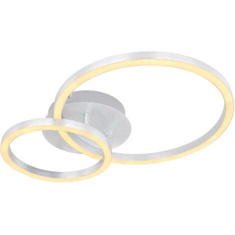 Globo - plafonnier - Reggy - acier - aluminium - LED - 67238-18
