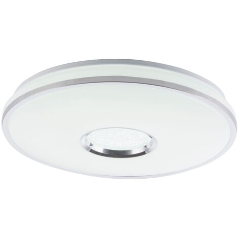 Globo - plafonnier - Rena - blanc - métal - Ø 49cm - LED -
