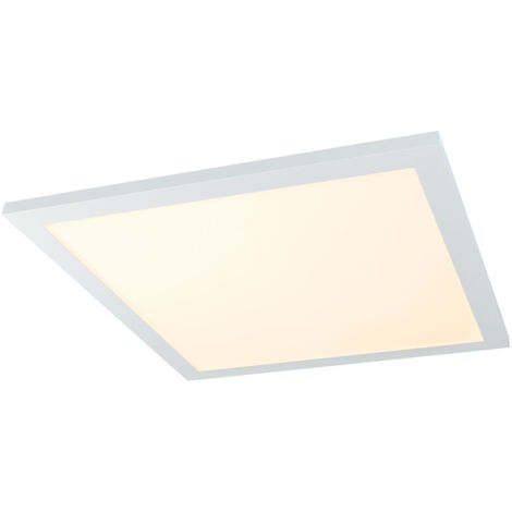 Globo - plafonnier - Rosi - blanc - aluminium - LED - 41604D2