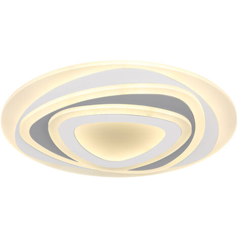 Globo - plafonnier - Sabatino - blanc - métal - Ø 50cm - LED -