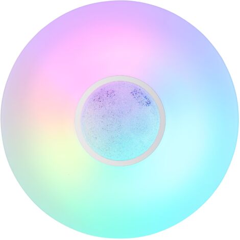 Globo - plafonnier - Sully - blanc - métal - Ø 41cm - LED -