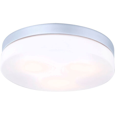 Globo - plafonnier - Vranos - argent - aluminium - Ø 30cm - E27 -