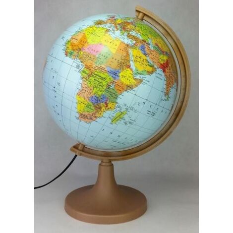 Globo politico illuminato Zachem 32 cm - Apprendimento della geografia, regalo per bambini