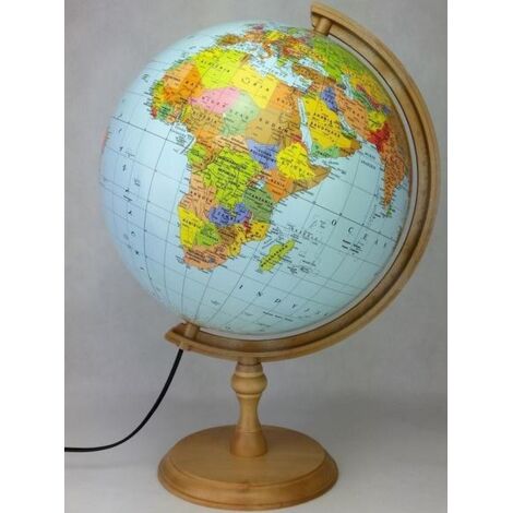 Globo politico illuminato Zachem 32 cm - Regalo, apprendimento della geografia