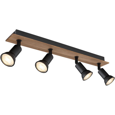 Globo - spot - Drew - braun - holz - aufbauleuchte - GU10 -
