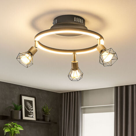Globo - spot - Jutta - grau - metall - aufbauleuchte - LED -