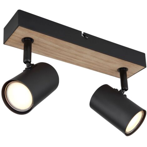 Globo - spot - ROBBY - noir - métal - spot en saillie - GU10 -
