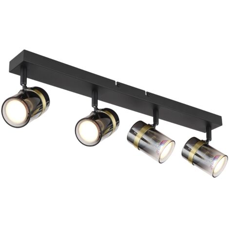 Globo - spot - Trabby - noir - métal - spot en saillie - GU10 -