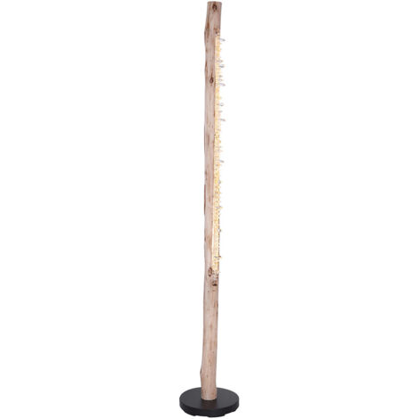 Globo - stehlampe - Felicitas - natürlich - holz - Ø 23cm - LED -