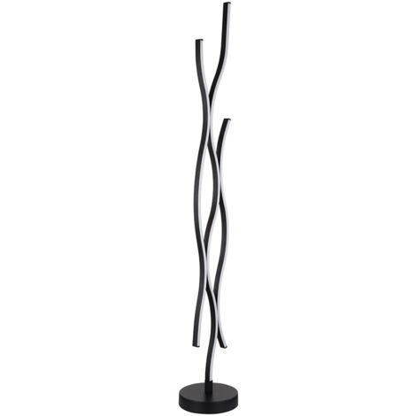 Globo - stehlampe - Geronimo - schwarz - metall - Ø 20cm - LED -