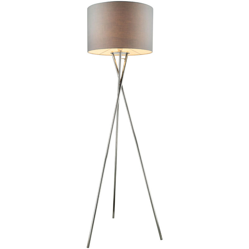 Globo - stehlampe - Gustav - chrome - metall - Ø 62cm - E27 -