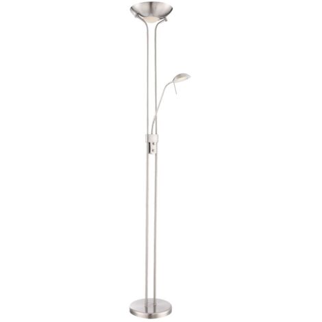 Globo - stehlampe - Leonas - nikkel - metall - Ø 26cm - LED -