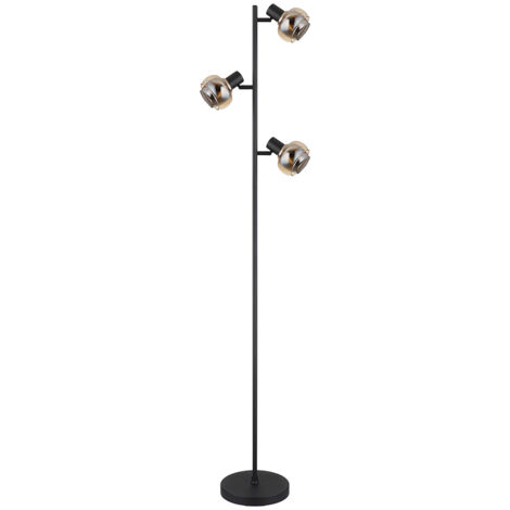 Globo - stehlampe - Tokki - schwarz - metall - E14 - 54309SB