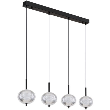 Globo - suspension - Aida - noir - verre - grande lampe de table
