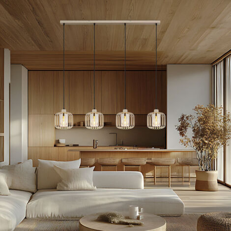 Globo - suspension - ALFRED - beige - métal - lampe en fil