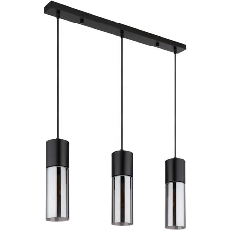 Globo - suspension - ANNIKA - noir - verre - grande lampe de
