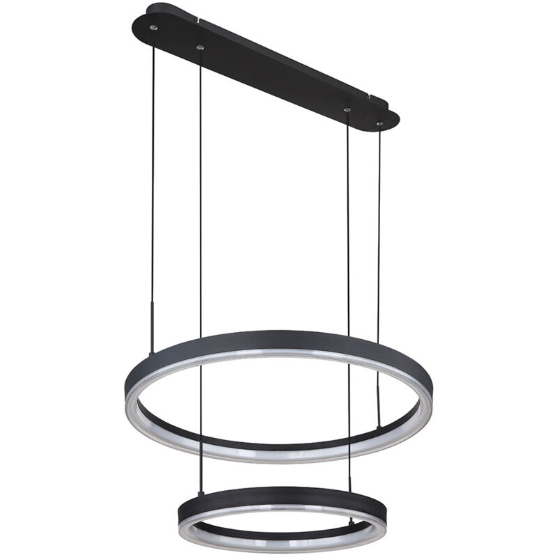 Globo - Lampe suspendue plafonnier rgb changeur de couleur télécommande led l 66,5 cm