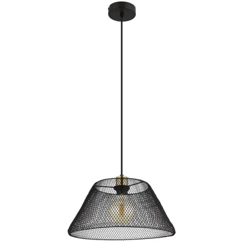 Globo - suspension - BAKU - noir - métal - Ø 36cm - E27 - 15646H1
