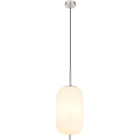 Globo - suspension - Blacky I - blanc - verre - Ø 22cm - E27 -