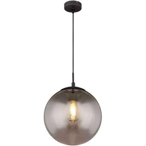 Globo - suspension - Blama - noir - verre verre fumé - Ø 30cm -