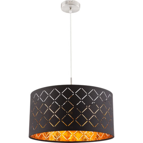 Globo - suspension - Clarke - noir - métal - Ø 40cm - E27 -