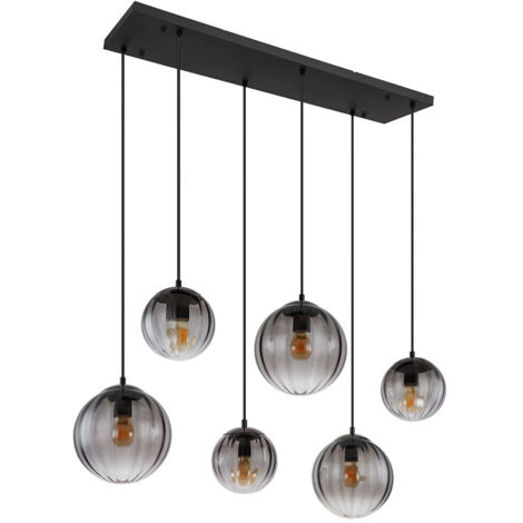 Globo - suspension - Dallerta - noir - verre verre fumé - grande
