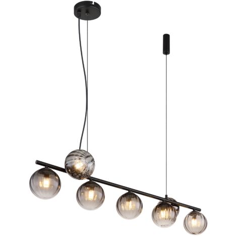 Globo - suspension - Dallerta - noir - verre verre fumé - grande