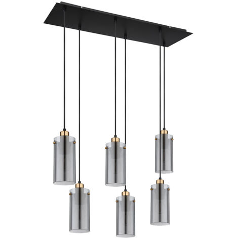 Globo - suspension - Fanni - noir - verre verre fumé - grande