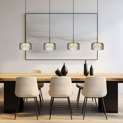 Globo - suspension - FOGSY - noir - verre - grande lampe de table