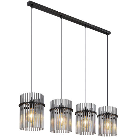 Globo - suspension - Gorley - noir - verre verre fumé - grande