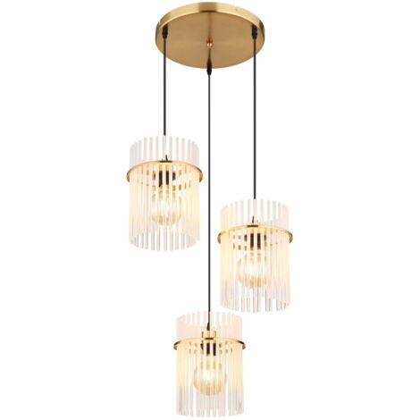Globo - suspension - GORLEY - or - verre - Ø 47cm - E27 -