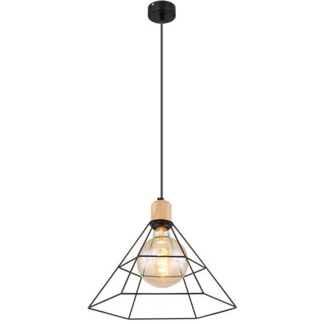 Globo - suspension - Helene - noir - métal - Ø 35cm - E27 -
