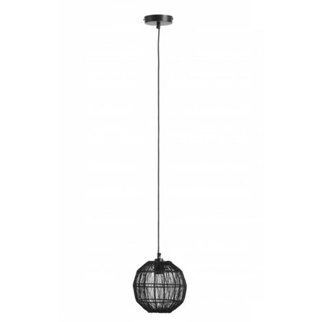 Globo - suspension - HERMI II - noir - métal - Ø 20cm - E27 -