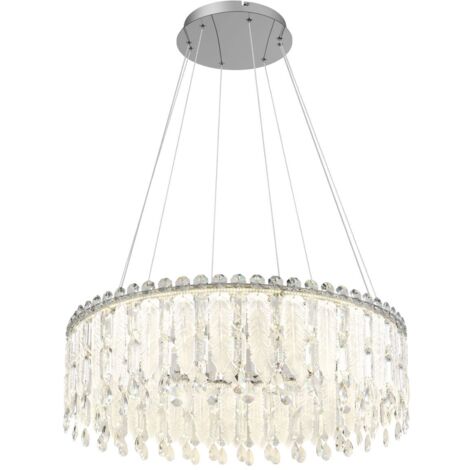 Globo - suspension - KLUNKA - chrome - verre - Ø 80cm - LED -