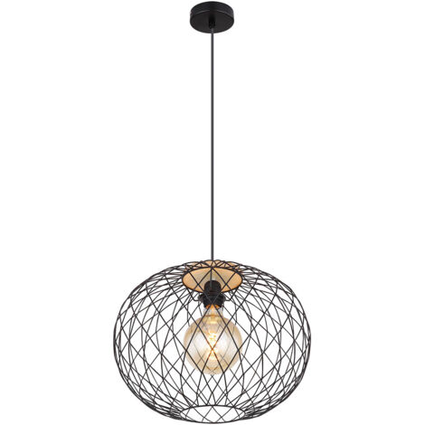 Globo - suspension - Lacky - noir - métal - Ø 40cm - E27 - 54039H