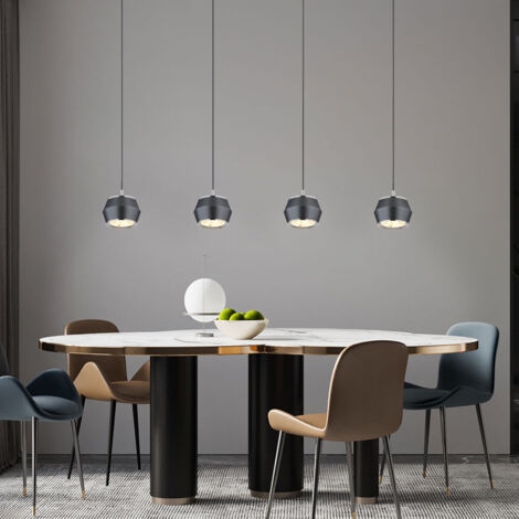 Globo - suspension - Marthy - gris - métal - grande lampe de