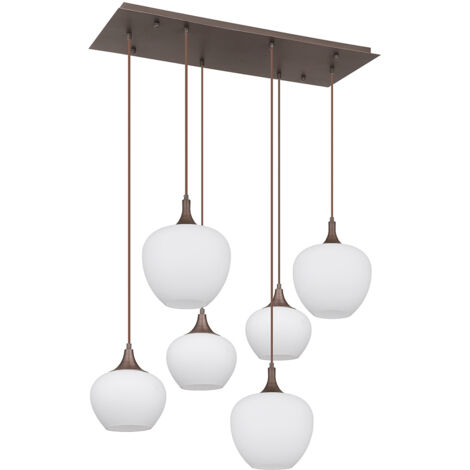 Globo - suspension - Maxy - marron - verre - grande lampe de