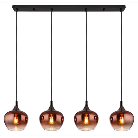Globo - suspension - MAXY - rouge - verre - grande lampe de table