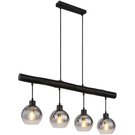 Globo - suspension - Moitas - noir - métal - grande lampe de