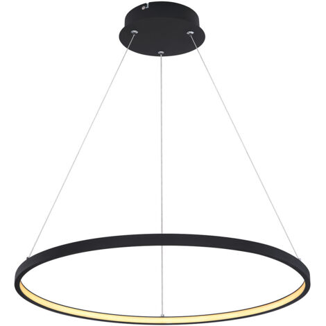 Globo - suspension - Ralph - noir - métal - Ø 61cm - LED -