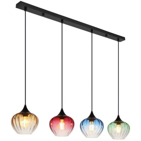 Globo - suspension - SANDER - multicolore - verre - grande lampe