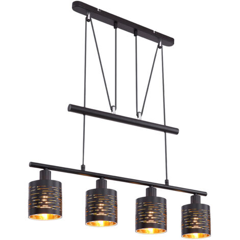 Globo - suspension - Tunno - noir - métal - grande lampe de table