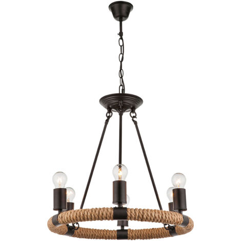 Globo - suspension - Ulleu - noir - métal - Ø 50cm - E27 -