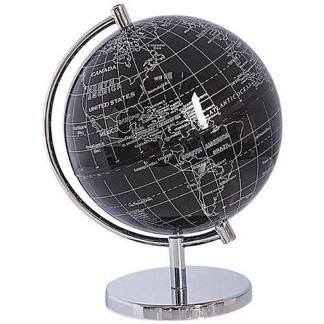 Globo terráqueo negro 20 cm COOK