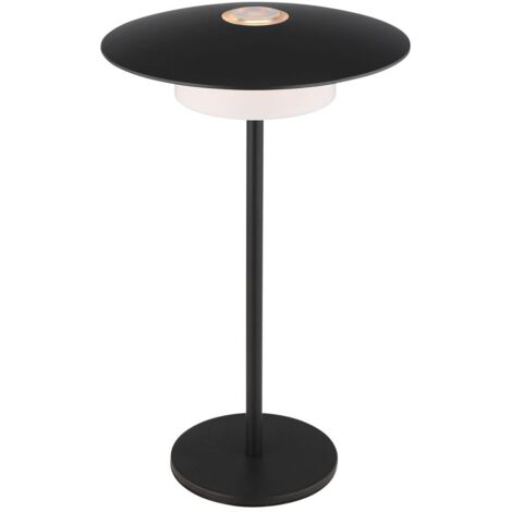 Globo - tischlampe - KYLER - schwarz - metall - Ø 18cm - LED -