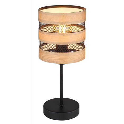 Globo - tischlampe - Soeni - natürlich schwarz - metall - Ø 15cm