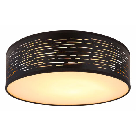 Globo Tunno Plafonnier cylindrique noir LED 3000-6000K