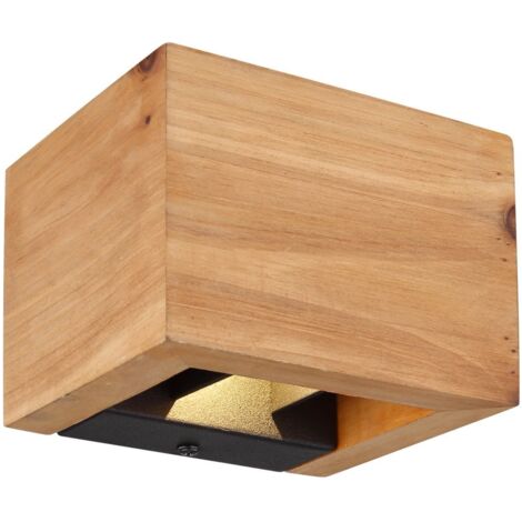Globo - wandleuchte - ALINA - natürlich - holz - LED - 15553W1