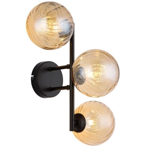 Globo - wandleuchte - CONOR - bernstein - glas - G9 - 56146W